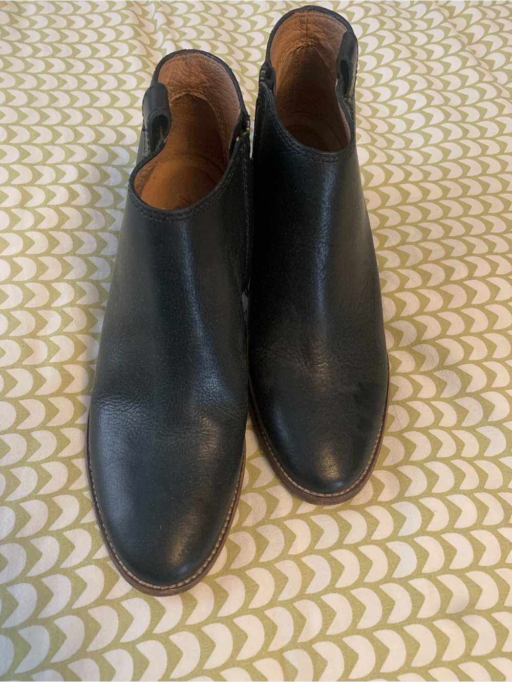 Madewell Billie bootie, black leather-size 9